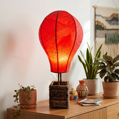  Hot Air Balloon Table Lamp Red