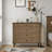 Large 4-Drawer Chest with Solid Wood Foot-1953120108