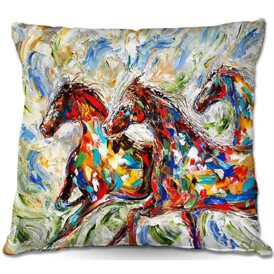  Coussin Couch Abstract Wild Horses