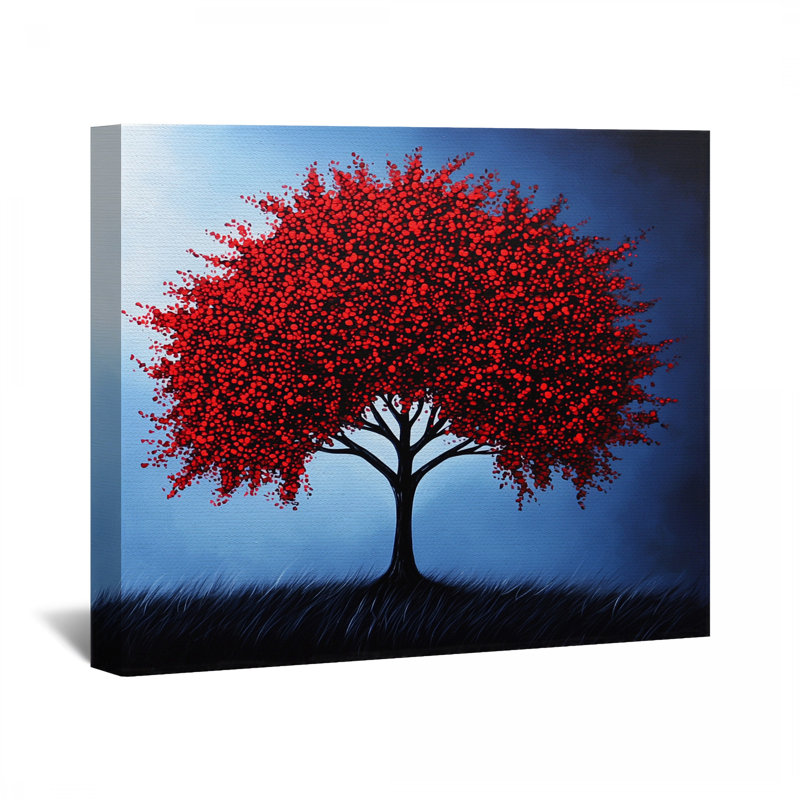 Décoration murale arbre en toile - Nature, H 32 po x l 32 po