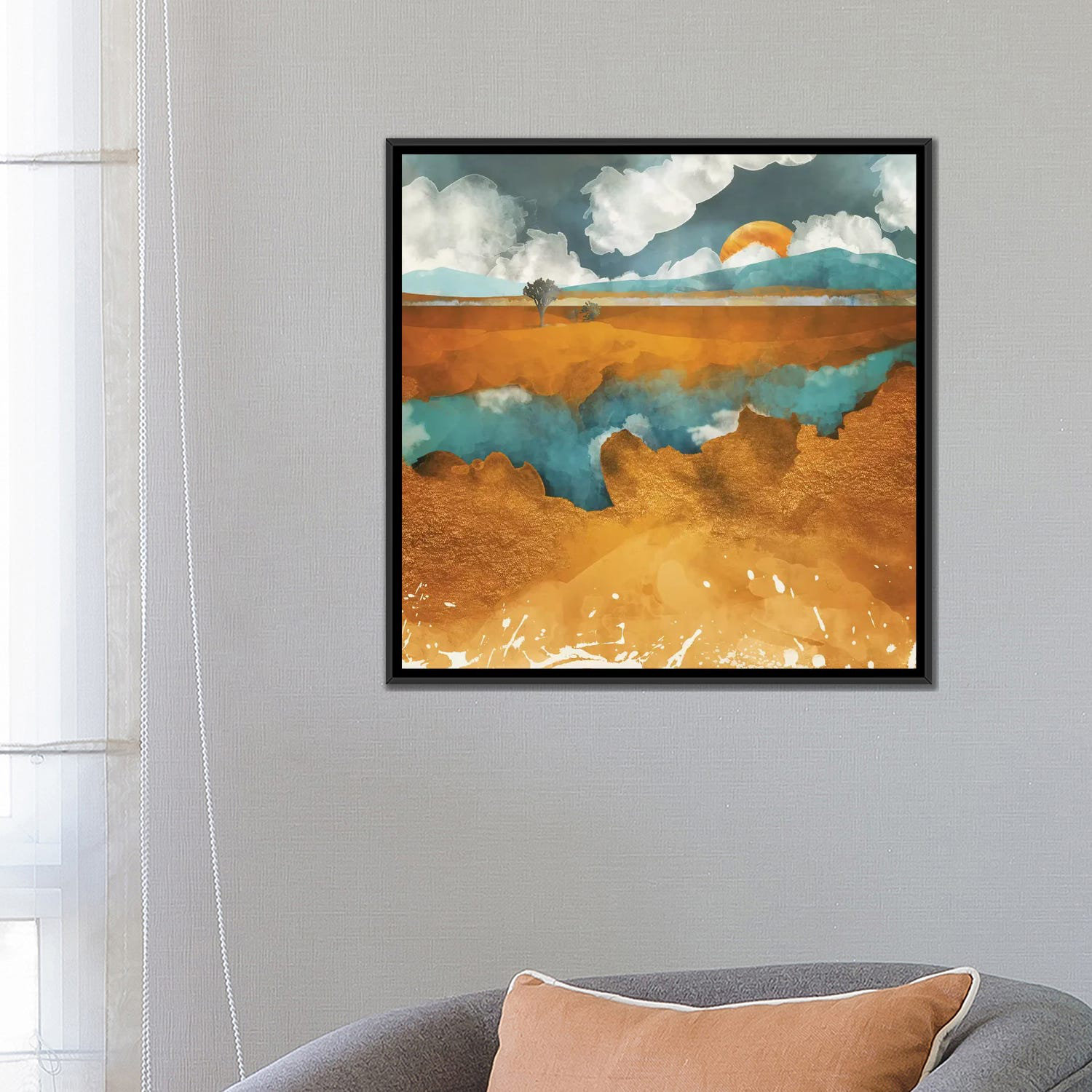 SpaceFrog　SpaceFrog　Canvas　Bless　international　Giclée　Desert　Designs　River　Gallery-Wrapped　by　Designs　Wayfair