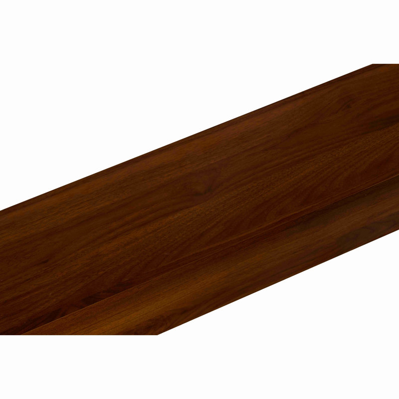 Geometric Block Stacked Wood Console Table