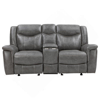 Masley Grey 2-Piece Reclining Living Room Set