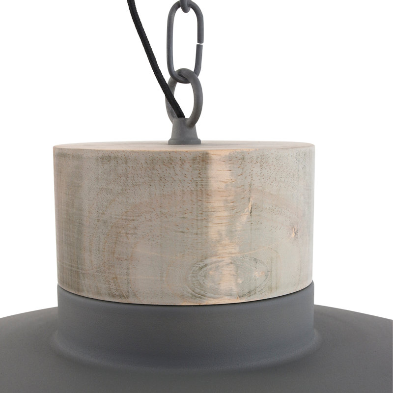 Lemus 1 - Light Grey Dome Pendant