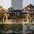 20 Ft. W X 12 Ft. D Double Roof Gazebo With String Lights