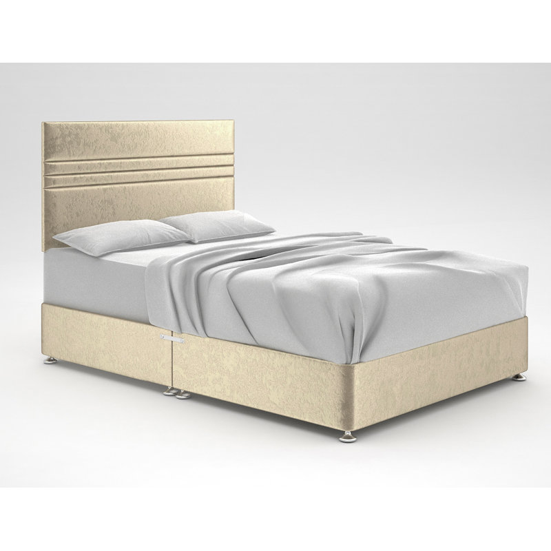 Ostara Upholstered Bed, Small Single (2'6), Cream, No Storage