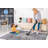Light Grey/Abstract Non-Shedding Stain Resistant Area Rug-1615242888