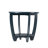 Arch Farmhouse End Table with Storage Shelf, French Country Accent Side Table, Blue-500921796