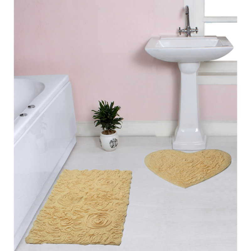 Freida 2 Piece Bath Rug Set, Butter