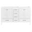 60'' Bathroom Vanity, Solid Wood Frame Bathroom Storage Cabinet, Freestanding Vanity Top With Double Basin