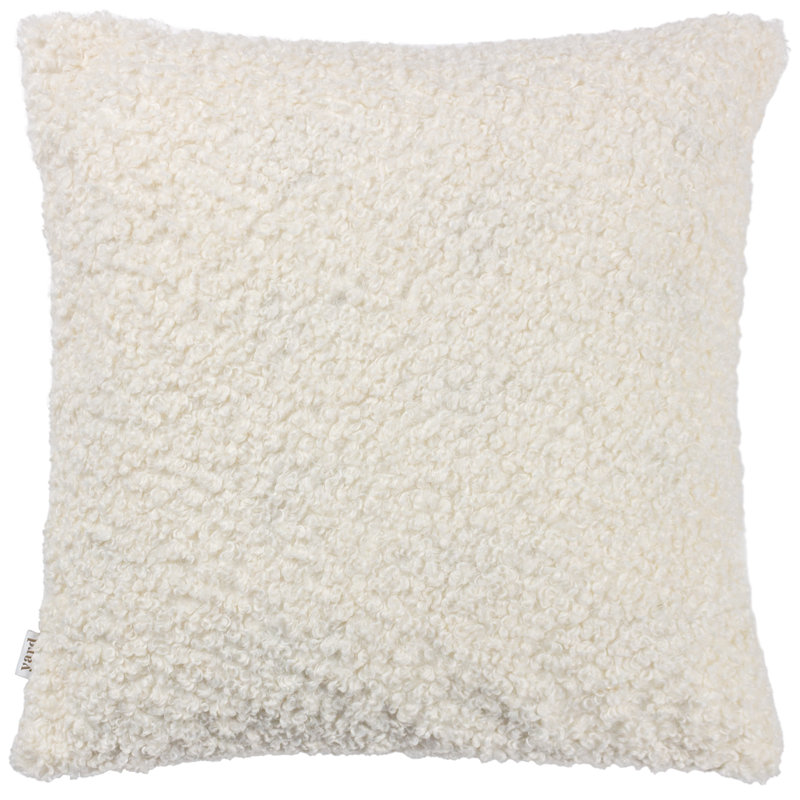 Cabu Square Throw Cushion, Feather, Ivory