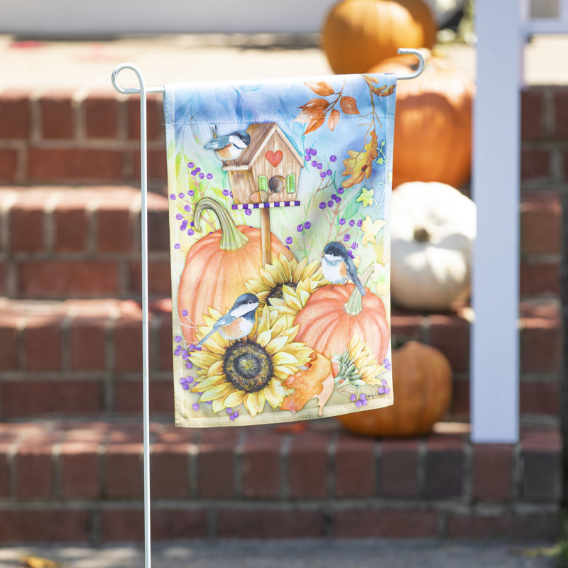 Drapeau de jardin 18 x 13 po Autumn Greetings