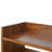 Solid Wood Nordic Storage Bench, Open Storage, Chestnut, Brown