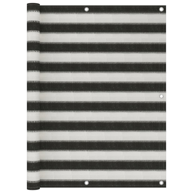 Ceti Anthracite/White Vinyl Fence Panels, 120cm H x 600cm W x 0.15cm D