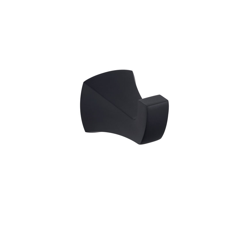 Cardania Wall Mounted Robe Hook, Matte Black