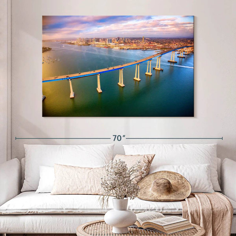 Lilie Hawaii Waterfall By Hana Bridge, H 34 po x l 51 po