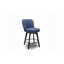 Ensemble de 2 tabourets de bar pivotants à 360 ° MINCETA à hauteur de comptoir de 26 po avec dossier en coquille, chaise de bar rembourrée en cuir de polyuréthane avec repose-pieds, pour îlot de cuisine, Home Bar, MINCETA-2042677561