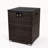 Wicker Fire Pit Column With Glass Wind Guard