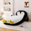 Fauteuil moelleux en forme de pingouin avec rembourrage en éponge 100% pour chambre d'enfant