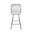 Tabourets de comptoir 2 de conception moderne avec structure en fer et coussins d'eau - P 24,56 po x l 18,52 po, H 42,14 po, hauteur de l'assise 2 et 26,25 po, capacité de charge de 400 lb