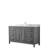 Daria 60'' Single Bathroom Vanity with Carrara Marble Top-97877099-97877103-97877100