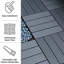Ensemble de tuiles de terrasse en plastique 12 po x 12 po PP