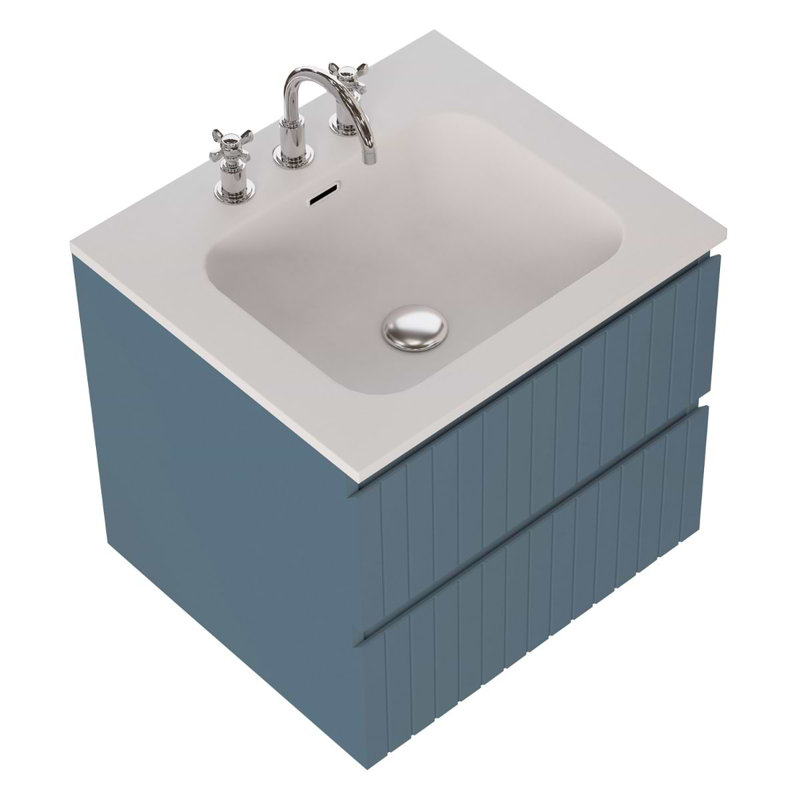 Prima Single Vanity, Denim Blue, 24"
