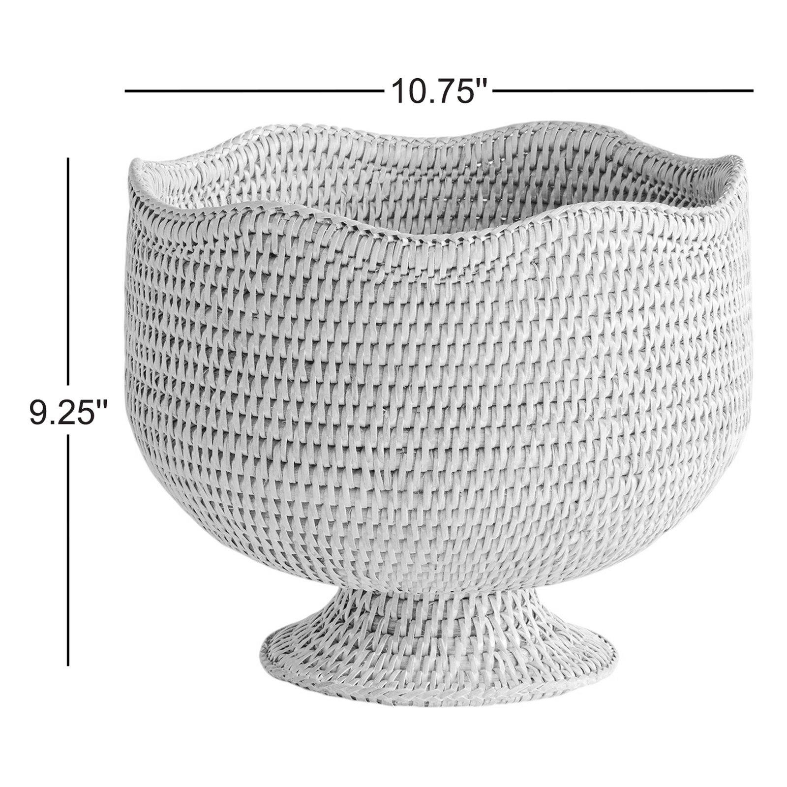 Bridger 11" Cachepot, White