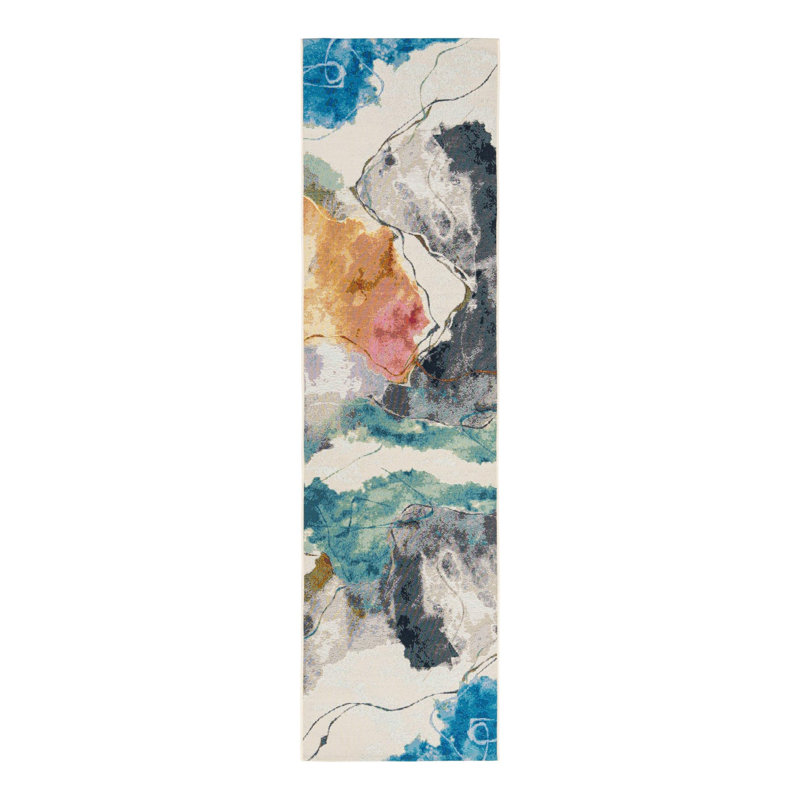 Keazia Indoor/Outdoor Area Rug, Runner 2'7" x 10'