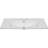 36" Ceramic Bathroom Vanity Surface With White Sink Basin, 3 Pre-Drilled Holes, Modern Look, 18" D X 6.6" H, Easy Assembly Top, Ceramic, White, Hard To Leave Water Stains