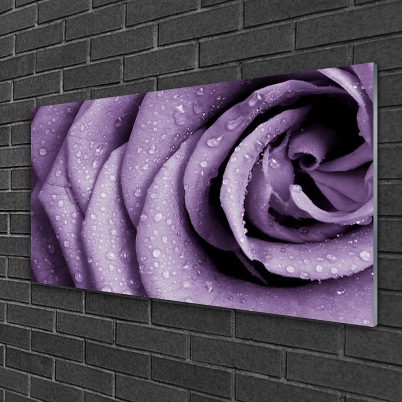 Rose - No Frame Print on Glass