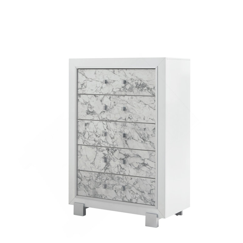 COFFRE BLANC SKYE MARBLE