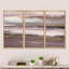 «Purple Glam Storm IV», ensemble d'art mural sur toile moderne et contemporain encadré de 3-72043396-72043734
