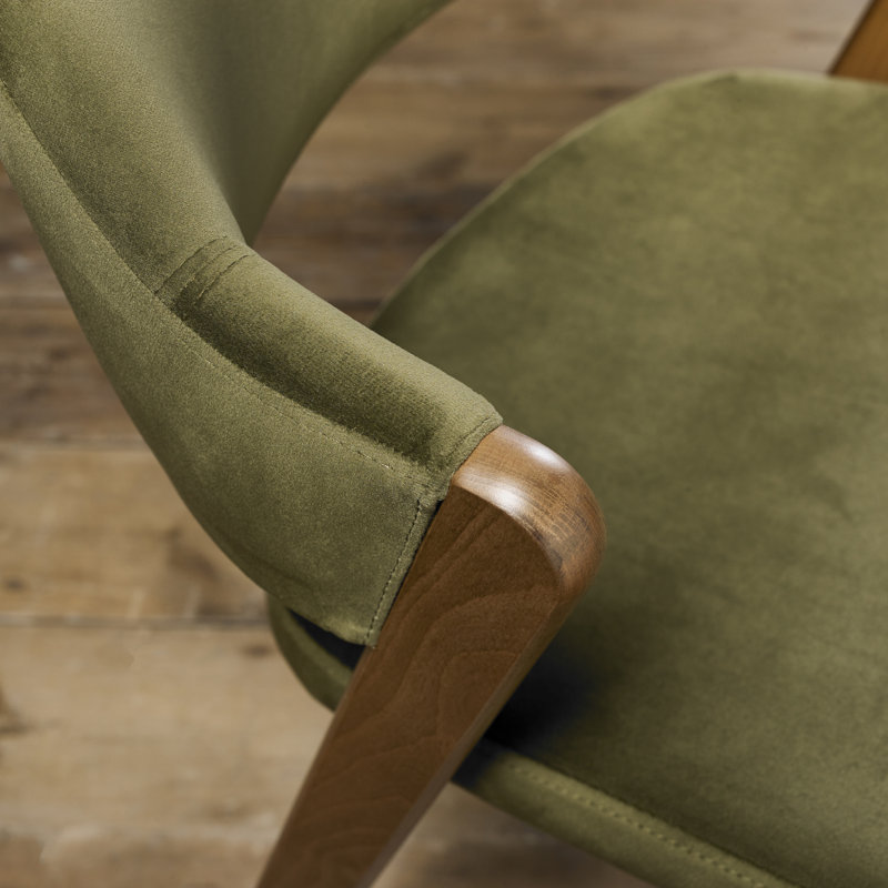 Anayalee 49cm H Polyester Blend Upholstered Upholstered Back Side Chair, Cedar