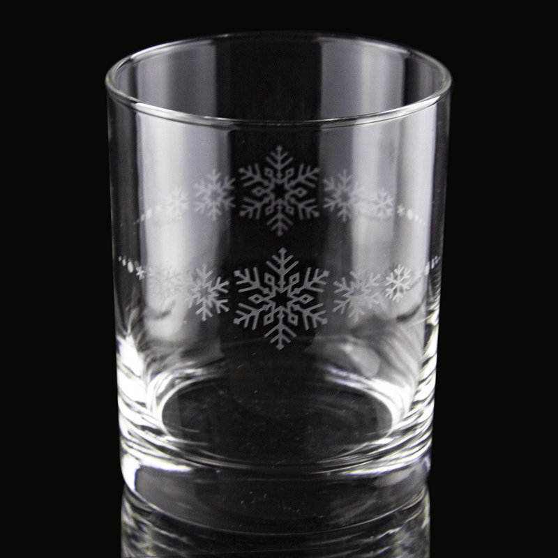 Ensemble de 4 flocons de neige en verre double (ensemble de 4)