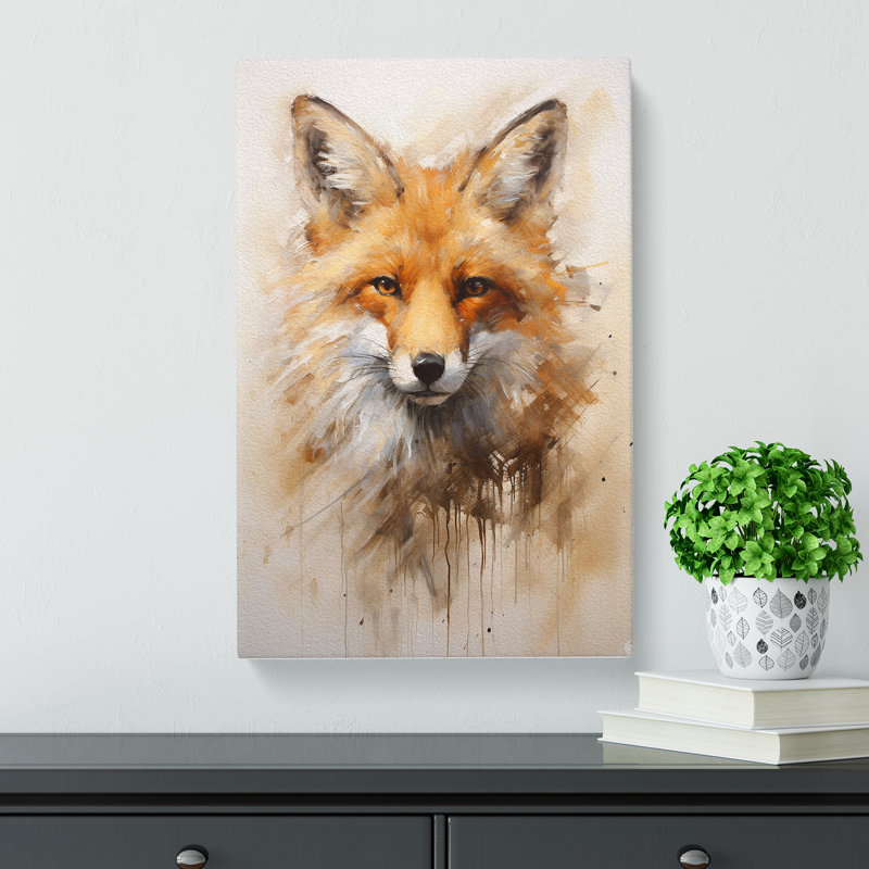 Fox Gestural - Print, 76cm H x 50cm W x 3cm D