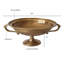 Bol à piédestal cannelé en laiton avec poignées Saveille - Antique Home Decor