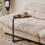 2 pièces, table d'appoint en forme de C brun, petit canapé pour petits espaces, salon, chambre à coucher-900923024