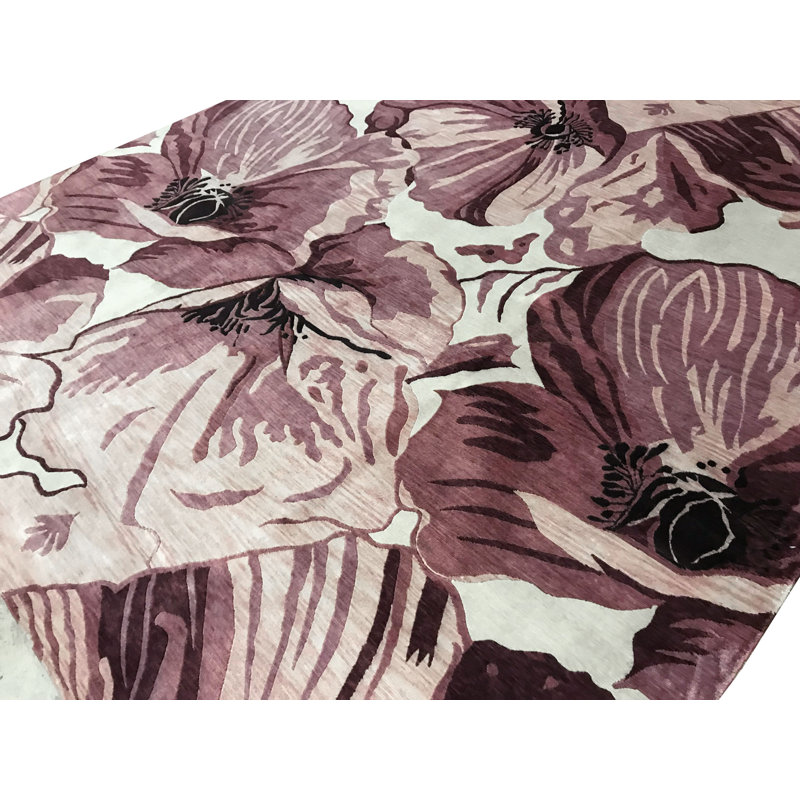 Hand-Knotted Wool ROSE Area Rug