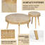 Table basse ronde en rotin avec table d'appoint Brigida 