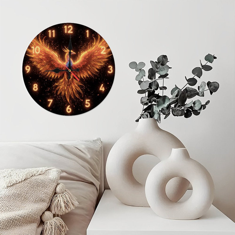 Fiery Phoenix avec chiffres de cadran