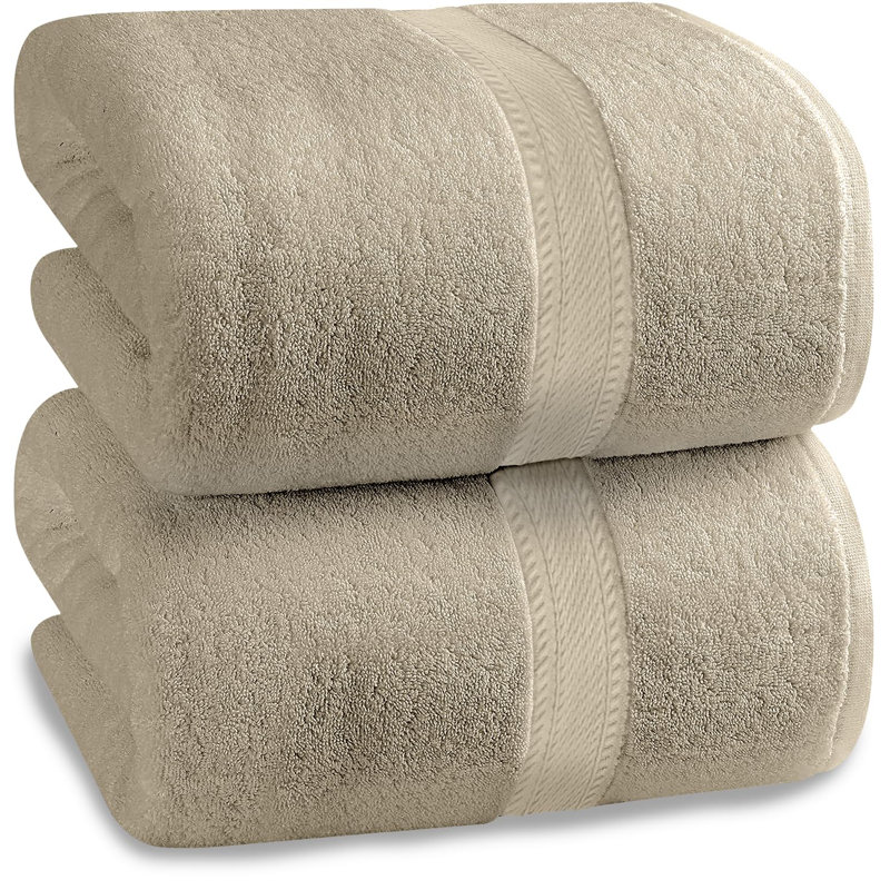 Serviettes de salle de bain économique 26 x 52 pouces 500 g / m², Beige