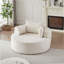 Canapé-lit simple en éponge de 55 pi en chenille de 55 pi, aucun assemblage requis, fauteuil-lit moderne moelleux pour le salon, la chambre à coucher, le salon et la salle de projection (pas une chaise pivotante)