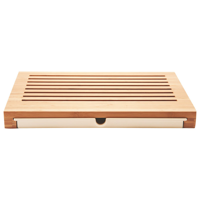 Bamboo Rectangular Bread Board with Crumb Catcher