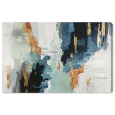 «Descent in Gold», reproduction d'art sur toile par Art Remedy