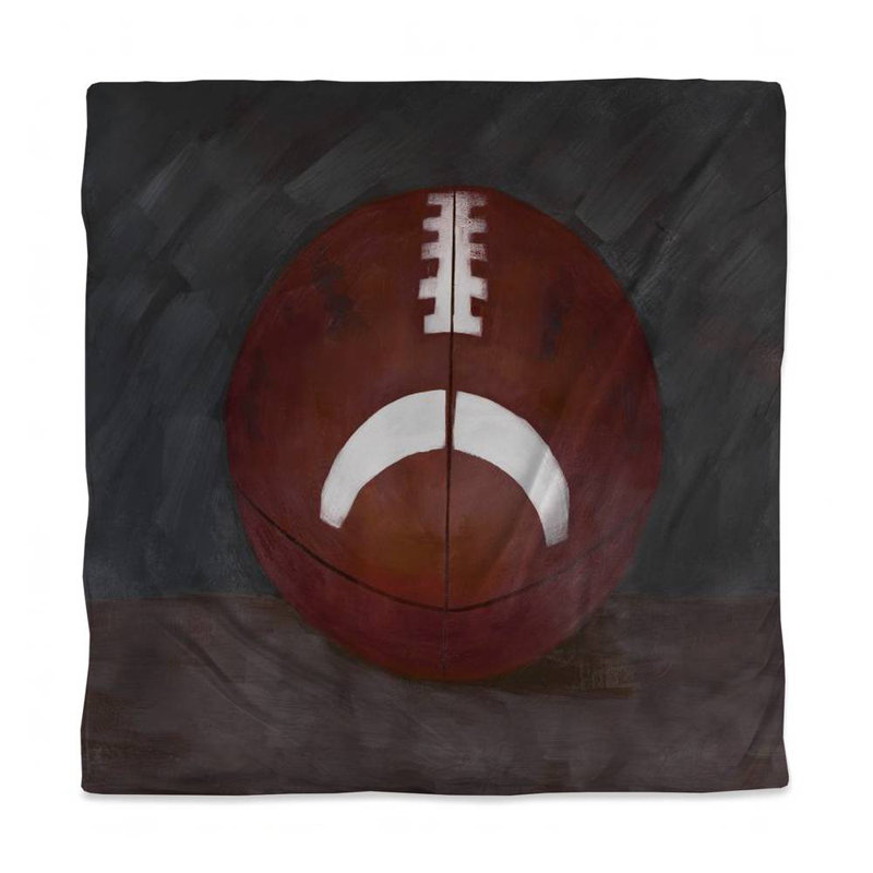 Housse de couette Football Ball Brown Man Cave | Nature morte décor