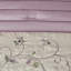 Ensemble d'édredon brodé 7 pièces mauve
