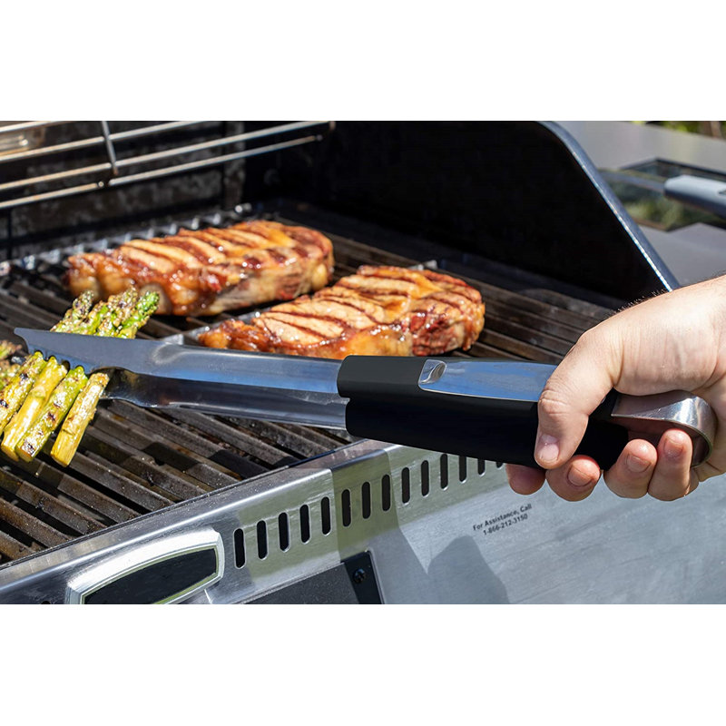 Ensemble d'outils de barbecue, Argent / noir