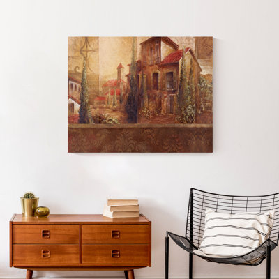 " Tuscan Villa Montage " Painting Print