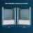 60" W x 62" H Double Sliding Shower Tub Door with 1/4'' Tempered Glass Bathtub Door-50368117